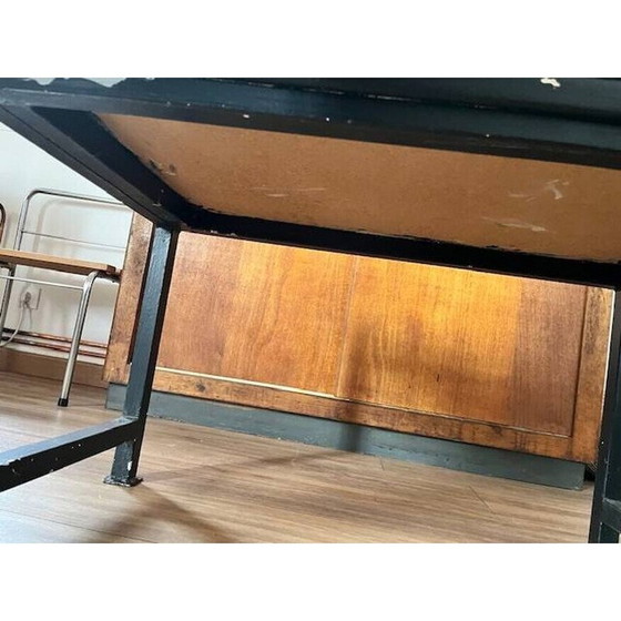 Image 1 of Vintage vlinder salontafel van hout en metaal