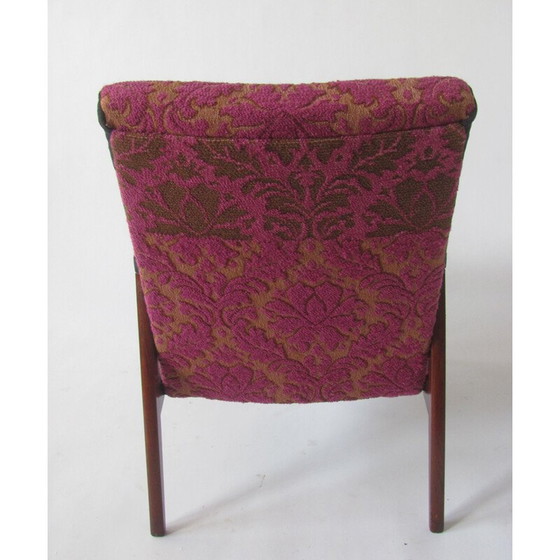 Image 1 of Vintage fauteuil in paars van Jitona, Tsjecho-Slowakije 1965