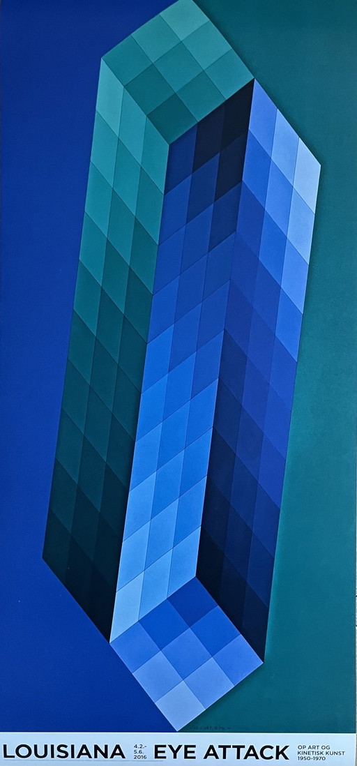 Victor Vasarely (1906-1997), Tridim Tt,1969, Copyright Victor Vasarely/ Copydanbilleder.Dk 2016