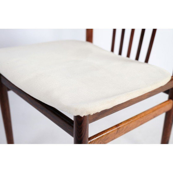 Image 1 of Set van 4 vintage rozenhouten stoelen van Henning Sørensen, 1968