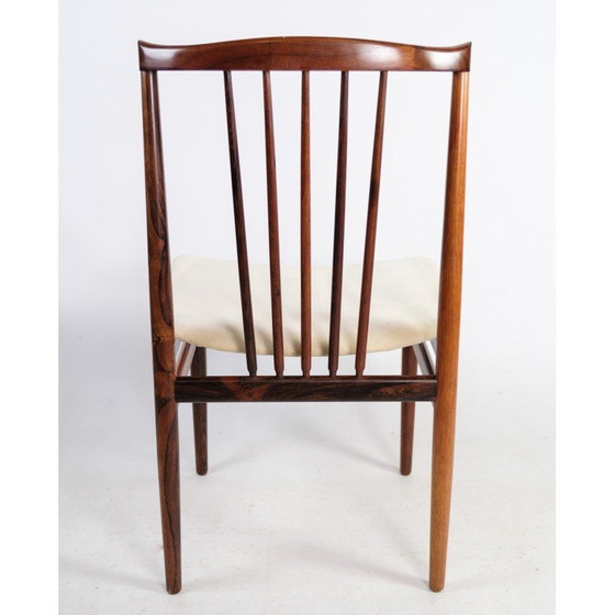 Image 1 of Set van 4 vintage rozenhouten stoelen van Henning Sørensen, 1968
