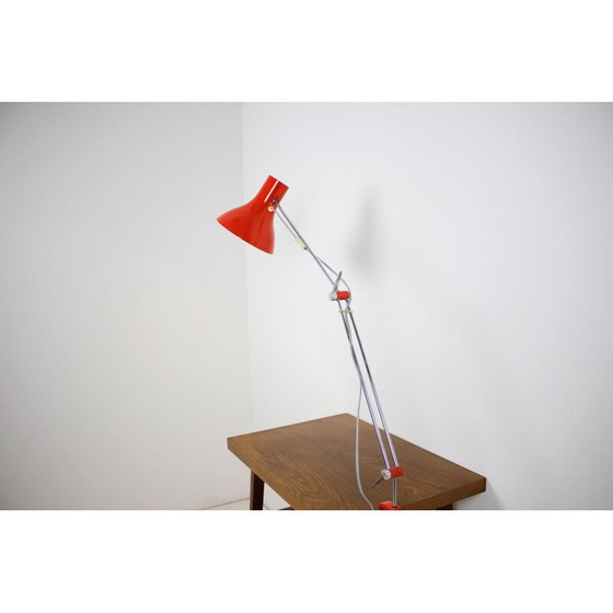 Image 1 of Verstelbare tafellamp vintage gelakt metaal, Tsjecho-Slowakije 1960