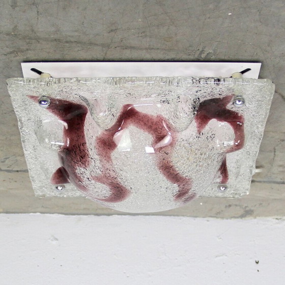 Image 1 of Vintage plafondlamp van Murano glas, 1970