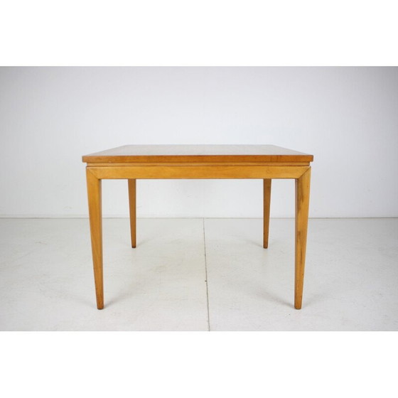 Image 1 of Mid-eeuwse houten tafel Dřevotvar, Tsjecho-Slowakije 1960