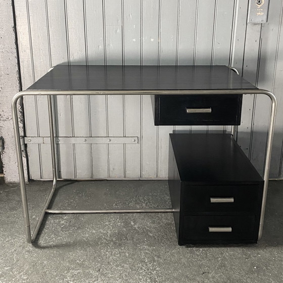 Image 1 of Modernistisch bureau, Bauhaus, 1930-45, Vintage, Gerestaureerd