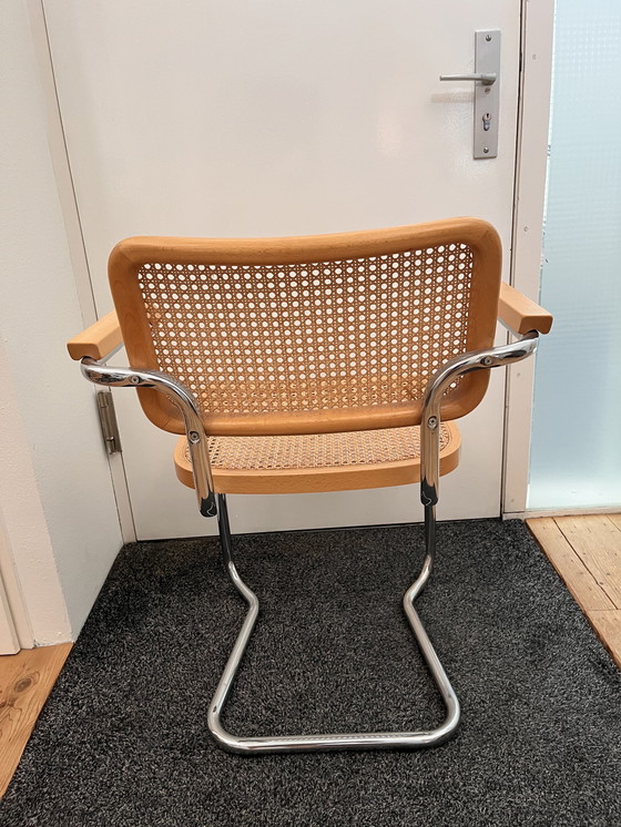 Image 1 of 4x Vintage webbing stoelen