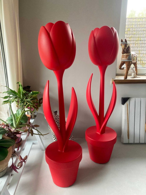 Image 1 of Myyour Tulpen Rood Tulp XL Rode buitenlichtsculptuur