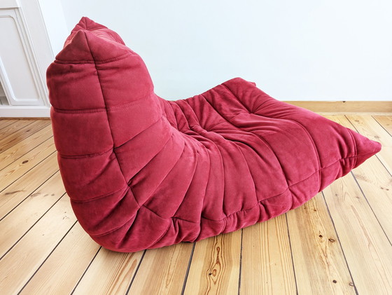 Image 1 of Ligne Roset Togo Set - Alcantara Goya Rood