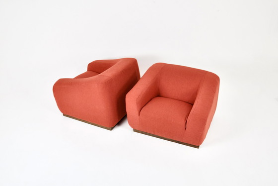 Image 1 of Paar Italiaanse fauteuils, 1970