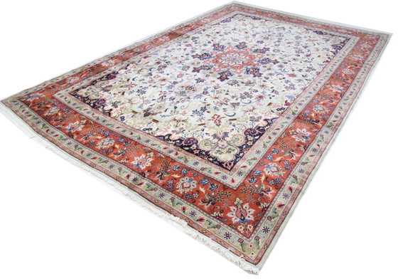 Image 1 of Origineel handgeknoopt Perzisch tapijt Tabriz 40 Raj Fijn 394 X 300 Cm Topconditie