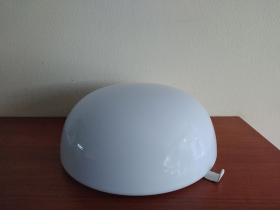 Image 1 of Plafondlamp - 30Cm – Gispen - Opaline Glas - 1960