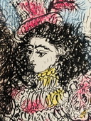 Pablo Picasso Originele Kleuren Lithografie, Jacqueline Op Een Paard 1961. In Uitstekende Staat.  Torres Y Torrer