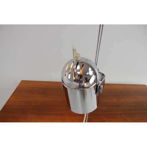 Image 1 of Vintage metalen en chromen tafellamp van Stanislav Indra, Tsjecho-Slowakije 1970