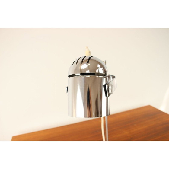 Image 1 of Vintage metalen en chromen tafellamp van Stanislav Indra, Tsjecho-Slowakije 1970