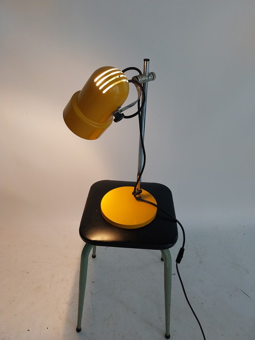 Vintage bureaulamp - geel