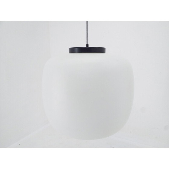 Image 1 of Set van 10 grote vintage glazen hanglampen 1970