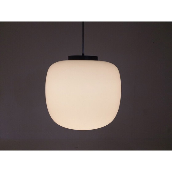 Image 1 of Set van 10 grote vintage glazen hanglampen 1970