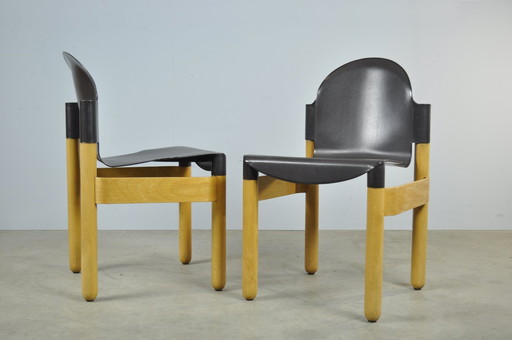 Thonet / Vintage Flex 2000 Beuken Eetkamerstoelen (2) / Gerd Lange / jaren 1990