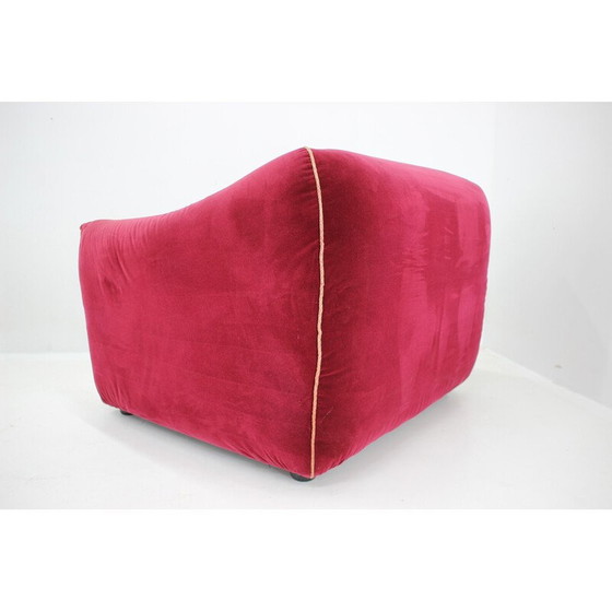 Image 1 of Paar vintage fluwelen fauteuils, Italië 1970