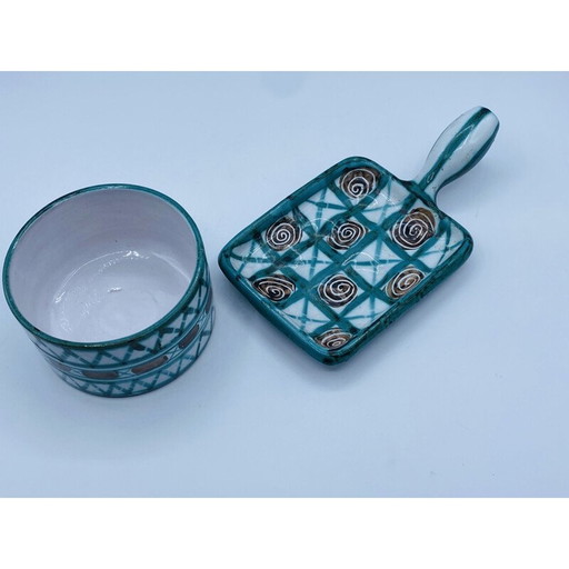 Vintage keramieken zakkendoosje van Robert Picaud, 1970