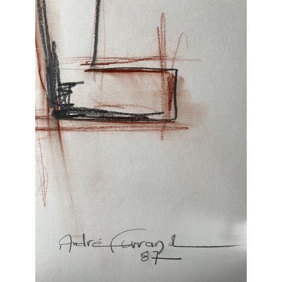 Image 1 of Vintage schilderij "Akiko" van André Ferrand