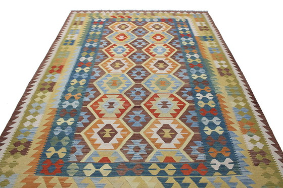 Image 1 of Originele oude stijl Kelim Afghan 292 X 207 Cm Topconditie Actief