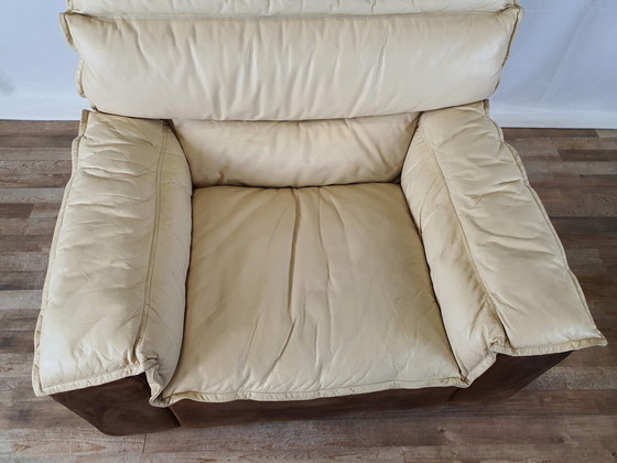 Image 1 of Vintage fauteuil met poef