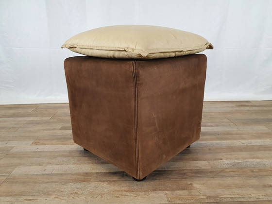 Image 1 of Vintage fauteuil met poef