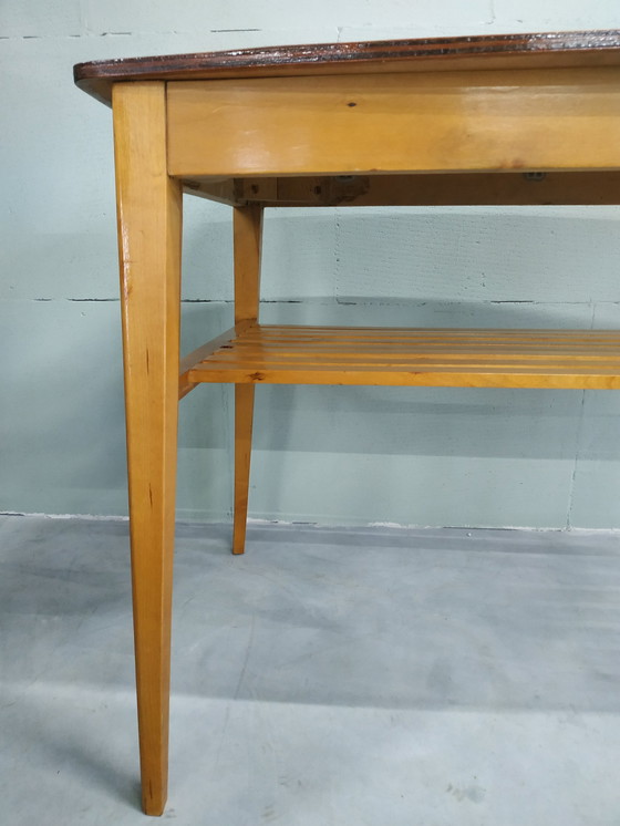 Image 1 of Zweeds jaren 60 Side Table- bijzettafel- wandmeubel