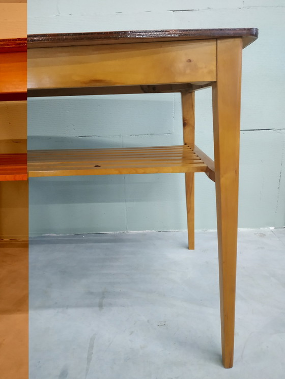 Image 1 of Zweeds jaren 60 Side Table- bijzettafel- wandmeubel