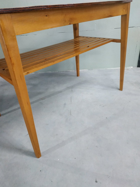 Image 1 of Zweeds jaren 60 Side Table- bijzettafel- wandmeubel