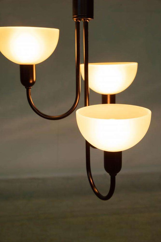 Image 1 of Memphis style hanglamp jaren 60, verstelbare vintage lamp