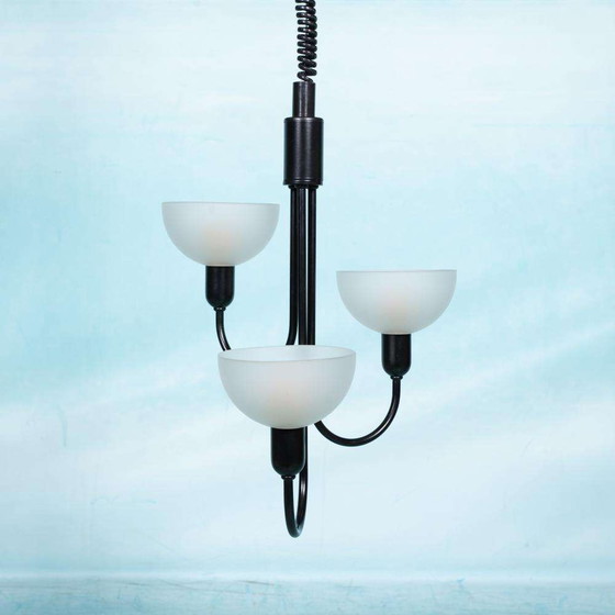 Image 1 of Memphis style hanglamp jaren 60, verstelbare vintage lamp