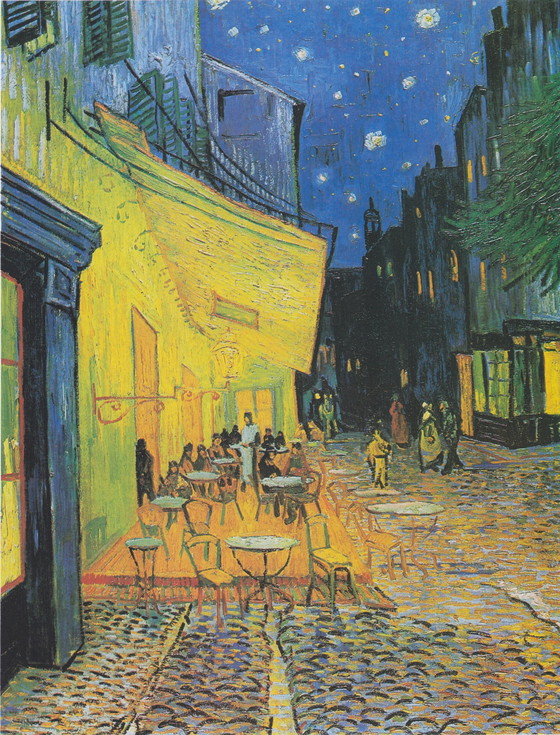 Image 1 of Vincent van Gogh----Cafeterras bij Nacht