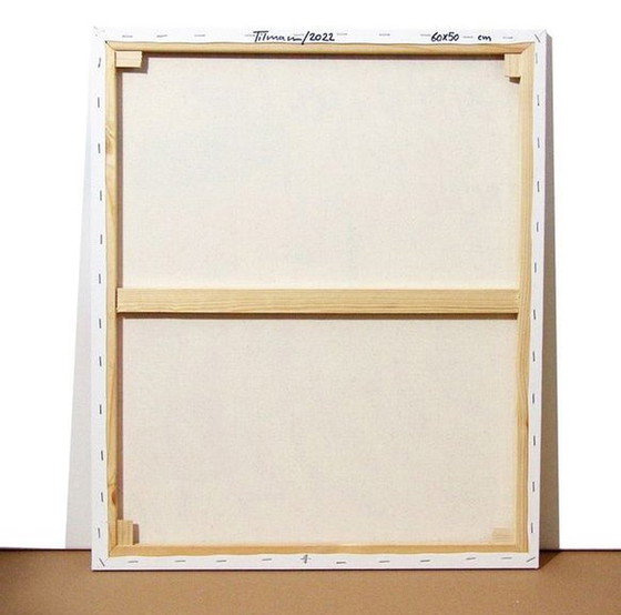 Image 1 of Schilderij - Tim Tilman - Gouden vrouw met mooie lippen - Pop Art - 2022