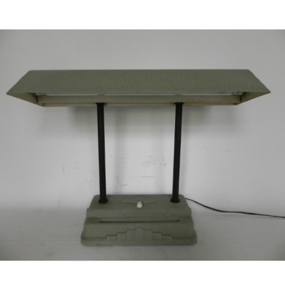 Image 1 of Art deco bureaulamp sevadac met fluorescentielamp