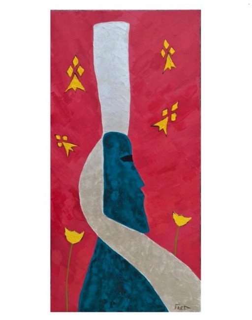 Acryl op chassis Formaat 80X40Cm