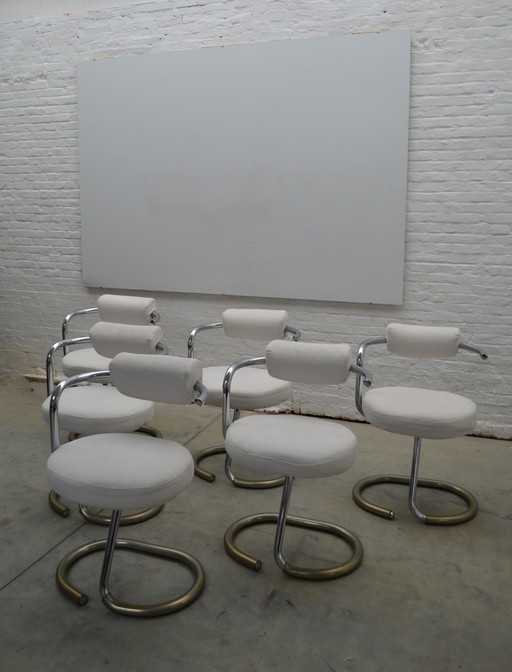 6x Cobra chairs Giotto Stoppino