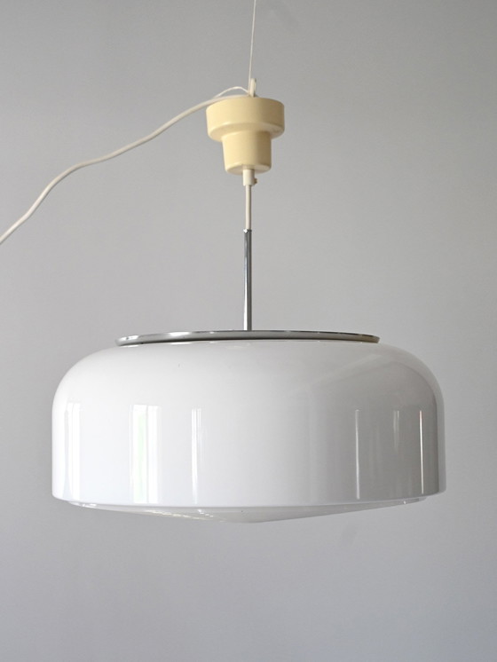 Image 1 of Vintage hanglamp van Anders Pehrson voor Ateljé Lyktan, 1970S Ontwerp van metaal en acryl