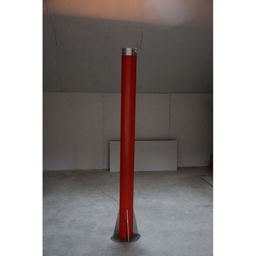 Vintage lamp "le Mât" rood van Yonel Lebovici, 1981