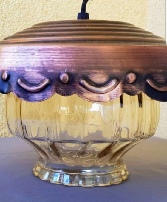 Image 1 of Vintage koperen lamp