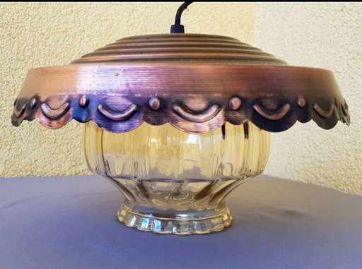 Vintage koperen lamp