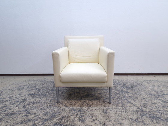 Image 1 of Walter knoll jason 391 fauteuil design fauteuil leren fauteuil stoel crème