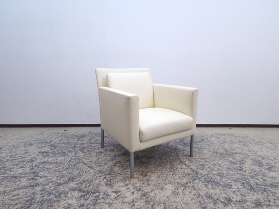 Image 1 of Walter knoll jason 391 fauteuil design fauteuil leren fauteuil stoel crème