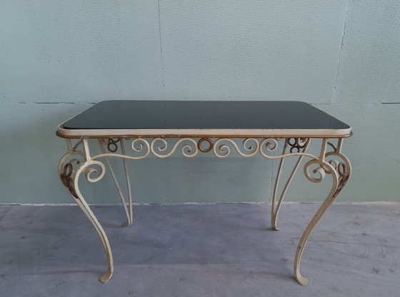 Image 1 of Vintage Jaren 50 Smeedijzeren Salontafel (Gardentable)
