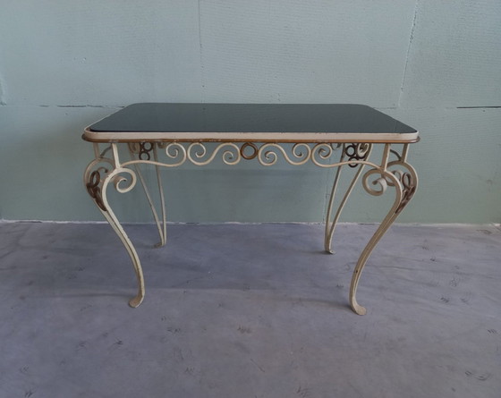 Image 1 of Vintage Jaren 50 Smeedijzeren Salontafel (Gardentable)