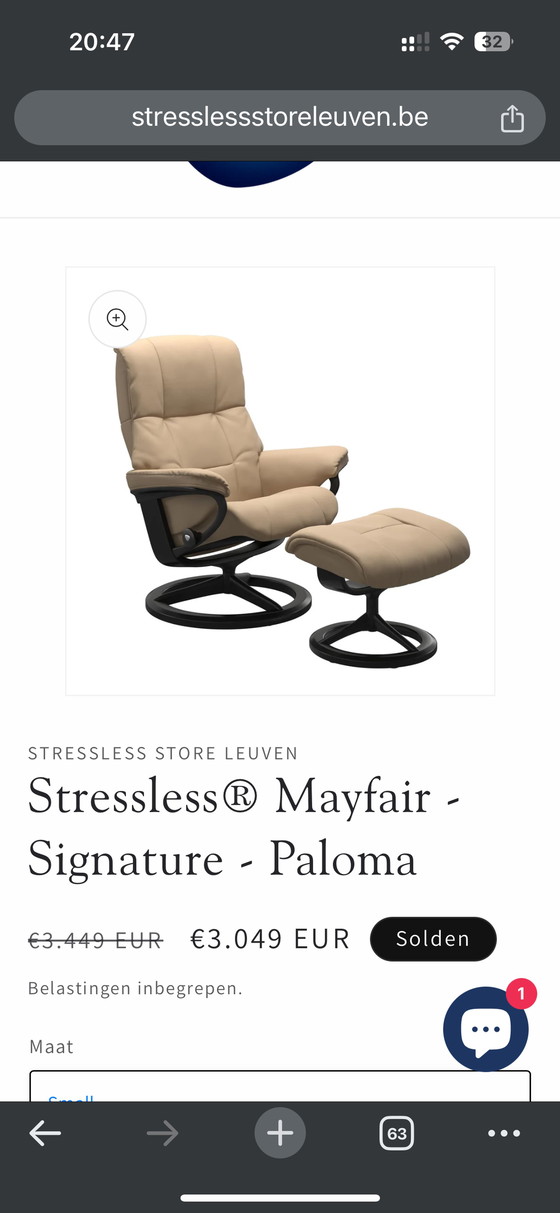 Image 1 of 5x Stressless Lederen salon