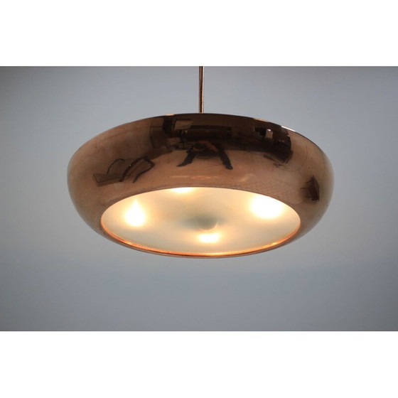 Image 1 of Vintage hanger voor Napako in messing en glas 1940