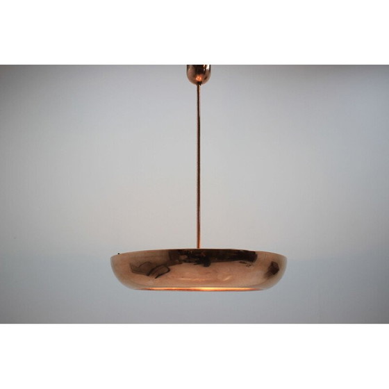 Image 1 of Vintage hanger voor Napako in messing en glas 1940