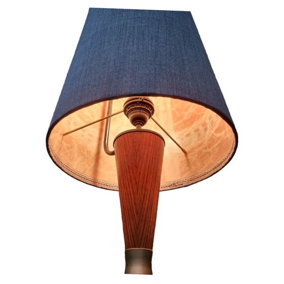 Image 1 of Teakhouten vloerlamp